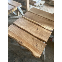 *Treppenstufen Wildeiche* Treppenstufe, Trittstufe, Holzstufe, Baumkante, Massivholz, 90x28x4cm